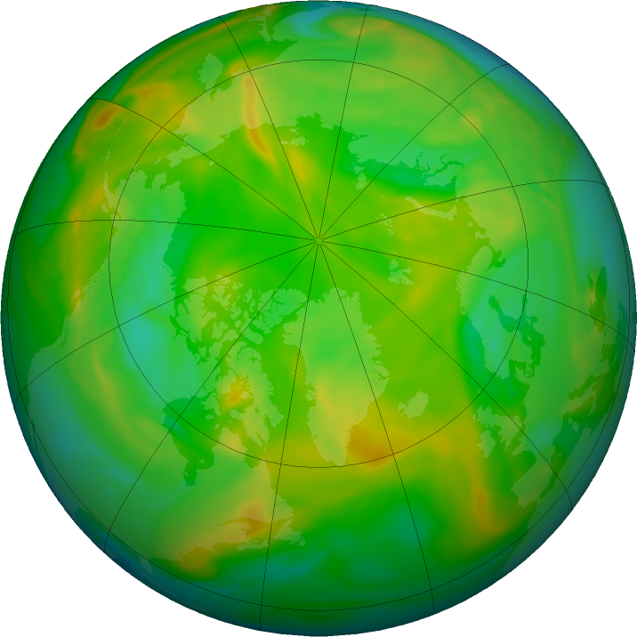 Arctic ozone map for 17 June 2021